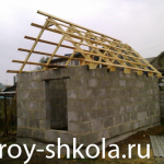 Баня из шлакоблока своими руками