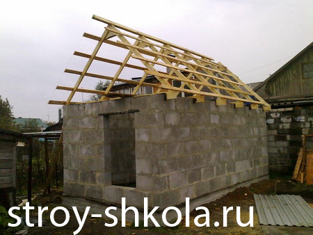 Баня из шлакоблока своими руками