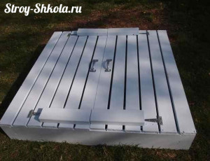 Окрашиваем крышку