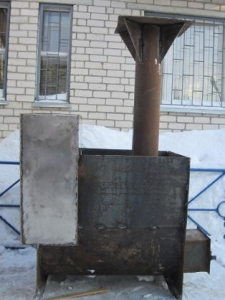 Печь с баком для воды