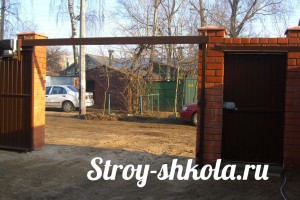 Подвесные ворота своими руками
