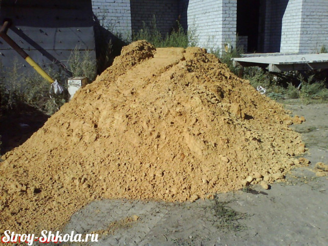Строительный песок - фото