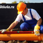 Угол наклона канализационной трубы