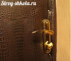 Установка ручки в утепленную дверь