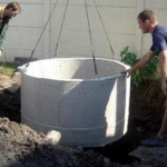 Выгребная яма из бетонных колец